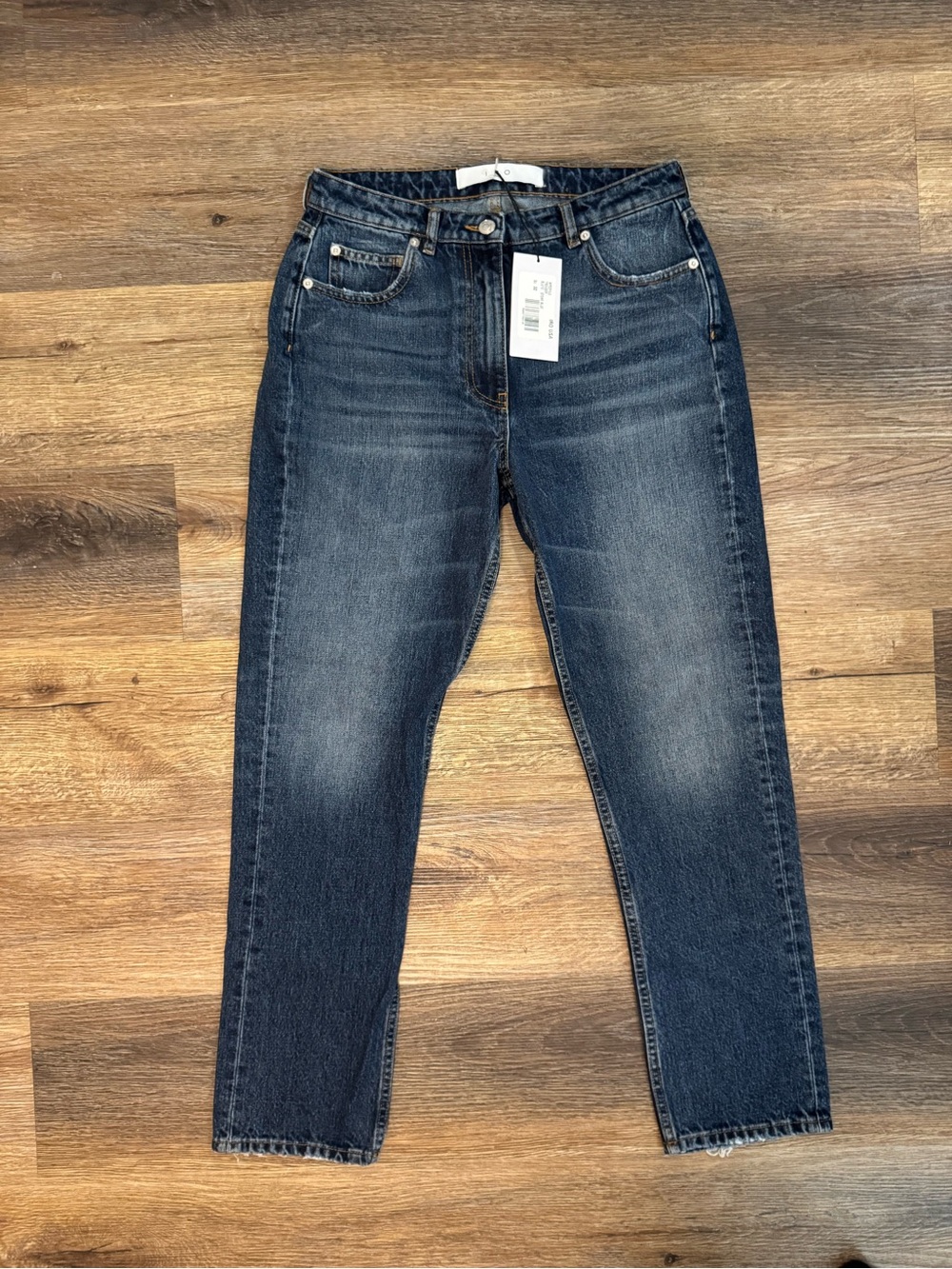 NWT IRO Blue Straight-Leg Jeans Size 32